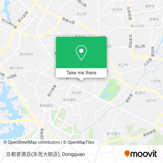 京都荟酒店(东莞大朗店) map