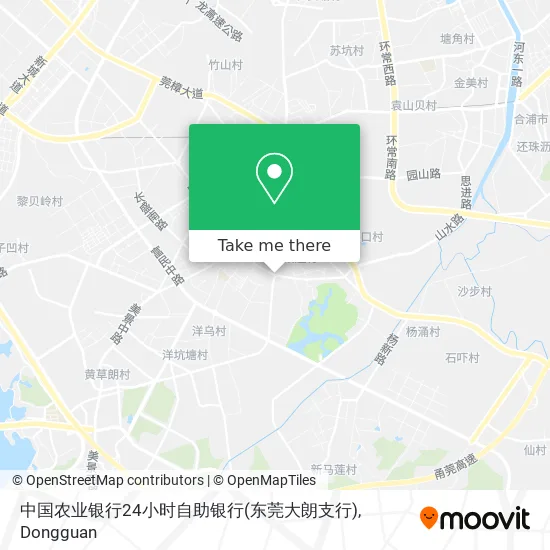 中国农业银行24小时自助银行(东莞大朗支行) map