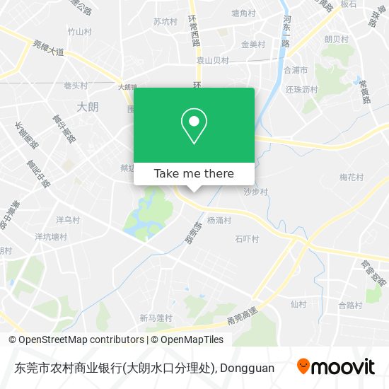 东莞市农村商业银行(大朗水口分理处) map