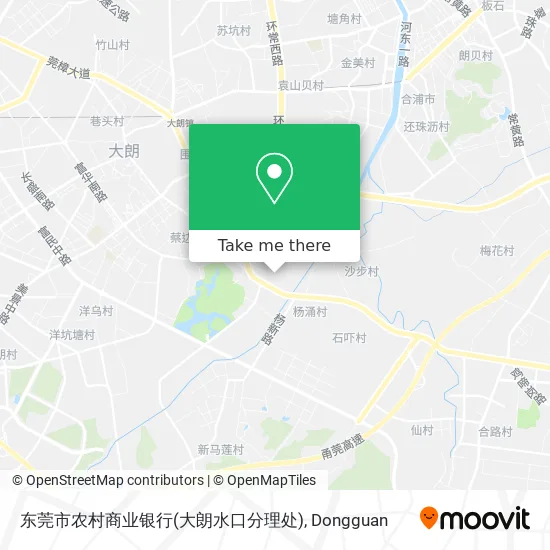 东莞市农村商业银行(大朗水口分理处) map