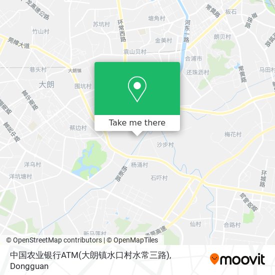 中国农业银行ATM(大朗镇水口村水常三路) map