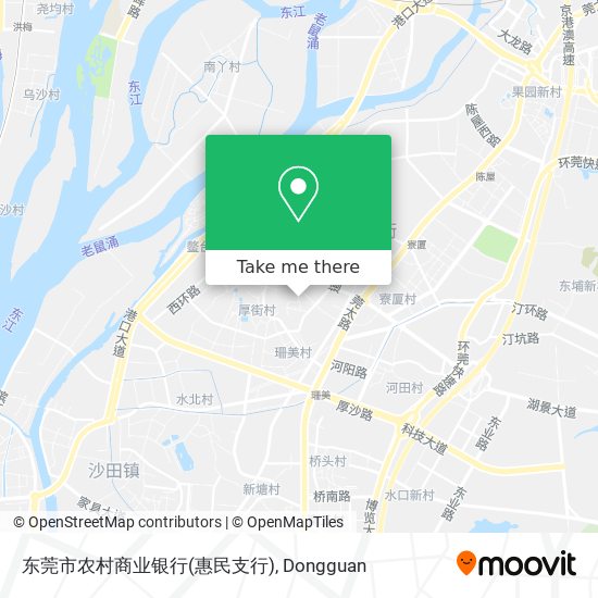 东莞市农村商业银行(惠民支行) map