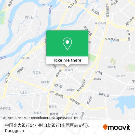 中国光大银行24小时自助银行(东莞厚街支行) map