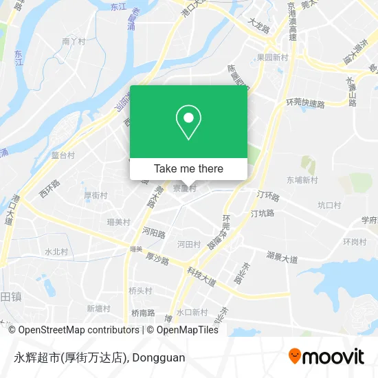 永辉超市(厚街万达店) map