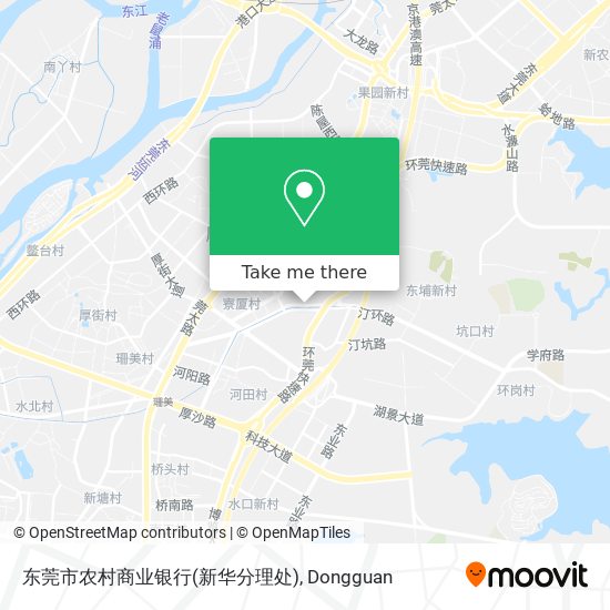 东莞市农村商业银行(新华分理处) map