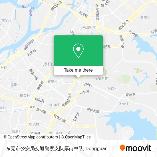 东莞市公安局交通警察支队厚街中队 map