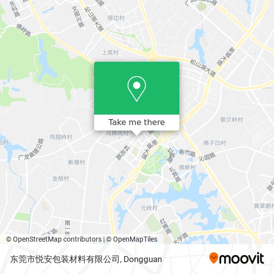 东莞市悦安包装材料有限公司 map