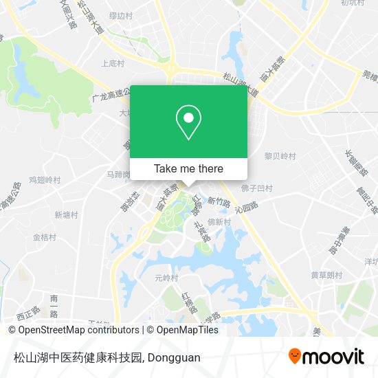 松山湖中医药健康科技园 map