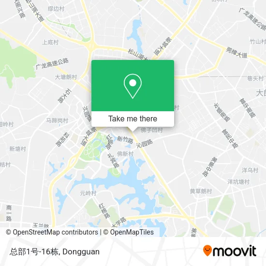 总部1号-16栋 map