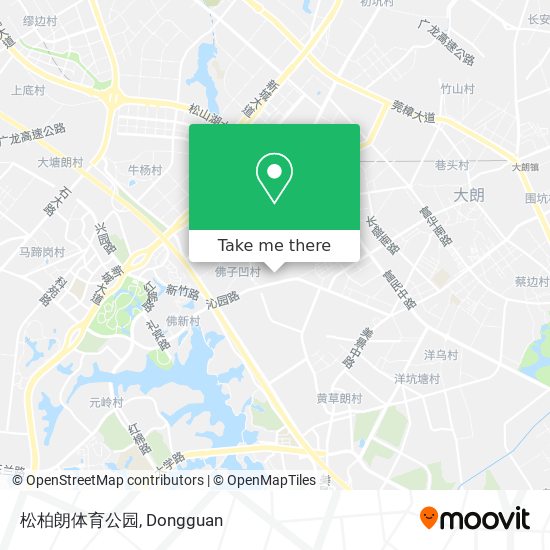 松柏朗体育公园 map