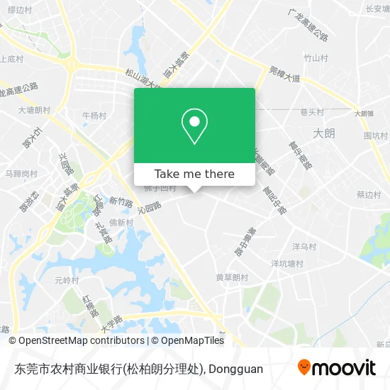 东莞市农村商业银行(松柏朗分理处) map