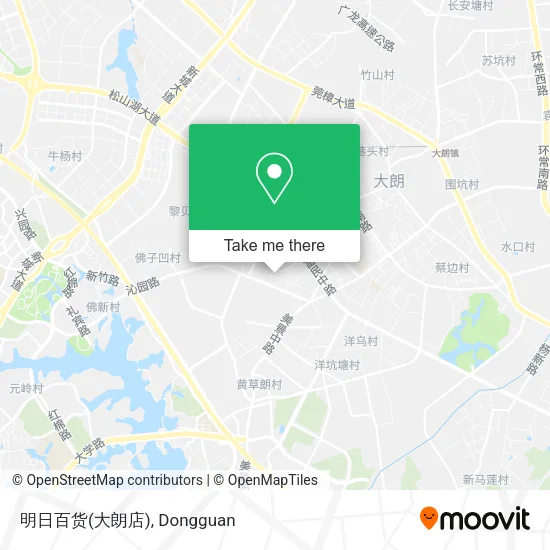 明日百货(大朗店) map