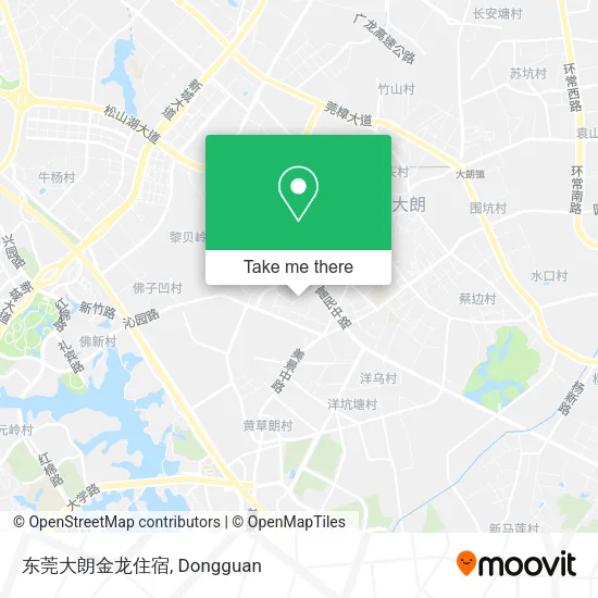 东莞大朗金龙住宿 map