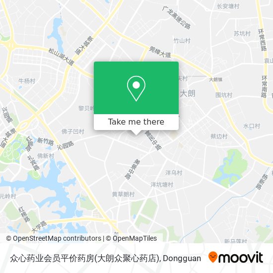 众心药业会员平价药房(大朗众聚心药店) map