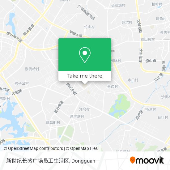 新世纪长盛广场员工生活区 map
