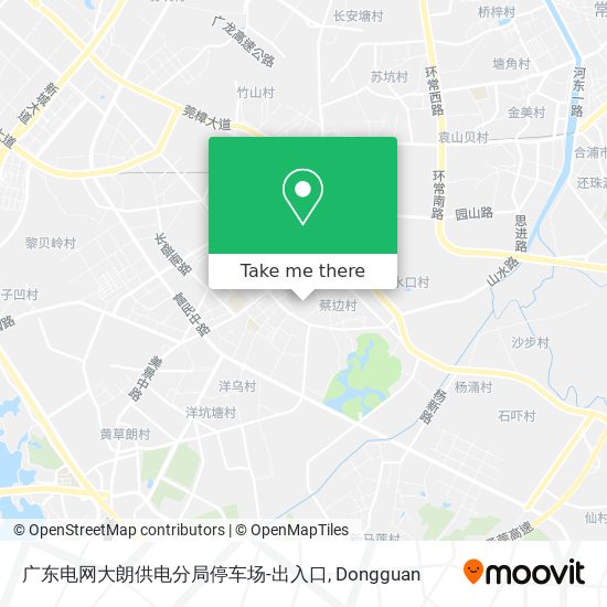 广东电网大朗供电分局停车场-出入口 map