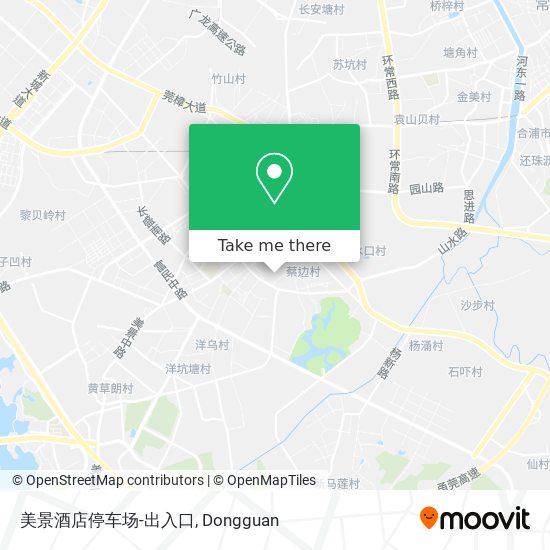 美景酒店停车场-出入口 map