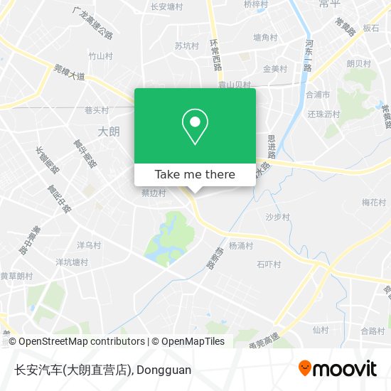 长安汽车(大朗直营店) map