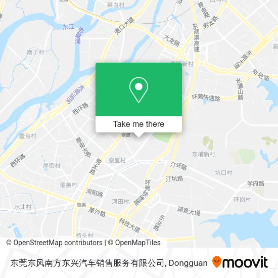 东莞东风南方东兴汽车销售服务有限公司 map