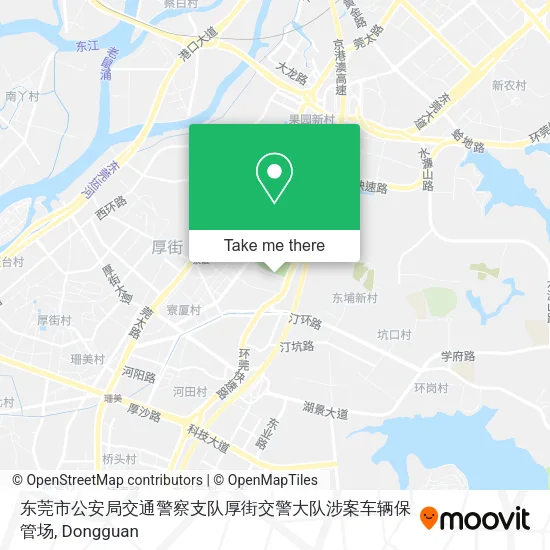 东莞市公安局交通警察支队厚街交警大队涉案车辆保管场 map