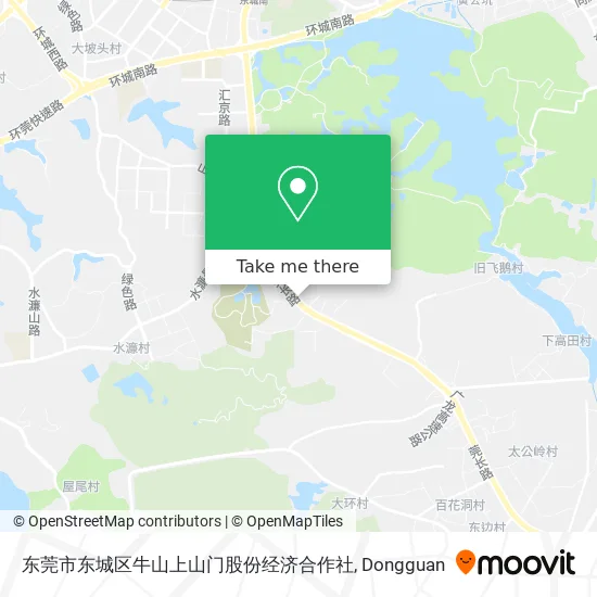 东莞市东城区牛山上山门股份经济合作社 map