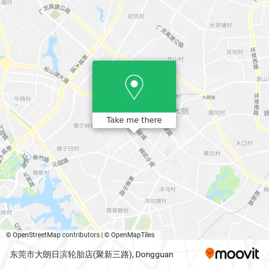 东莞市大朗日滨轮胎店(聚新三路) map