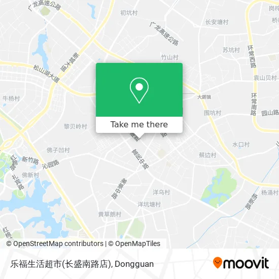 乐福生活超市(长盛南路店) map