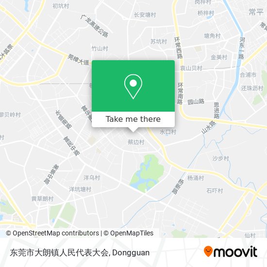 东莞市大朗镇人民代表大会 map