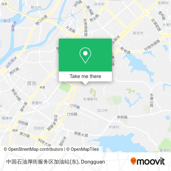 中国石油厚街服务区加油站(东) map