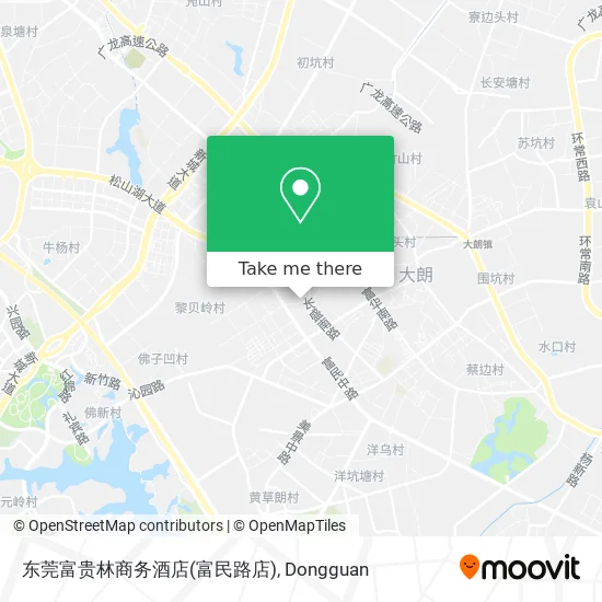 东莞富贵林商务酒店(富民路店) map