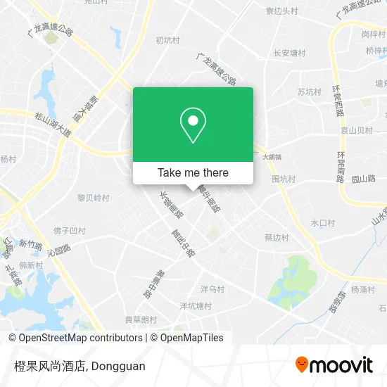 橙果风尚酒店 map