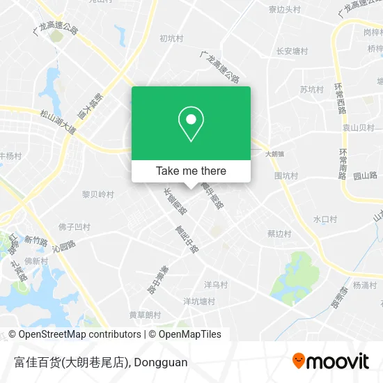 富佳百货(大朗巷尾店) map