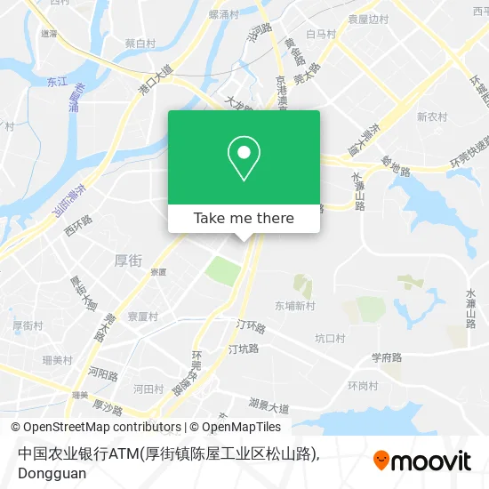 中国农业银行ATM(厚街镇陈屋工业区松山路) map