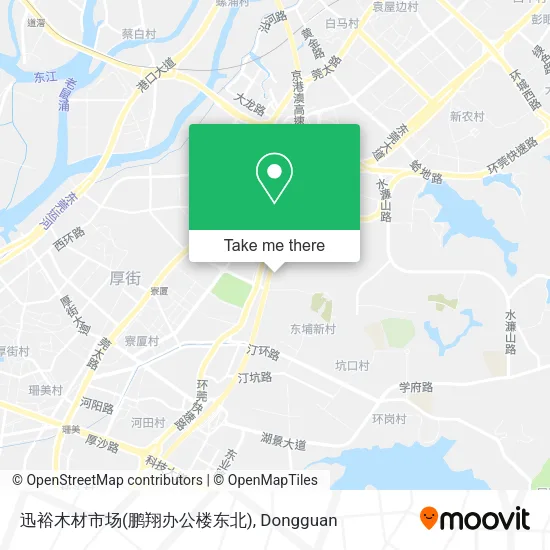 迅裕木材市场(鹏翔办公楼东北) map