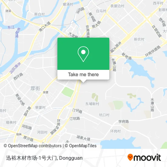 迅裕木材市场-1号大门 map