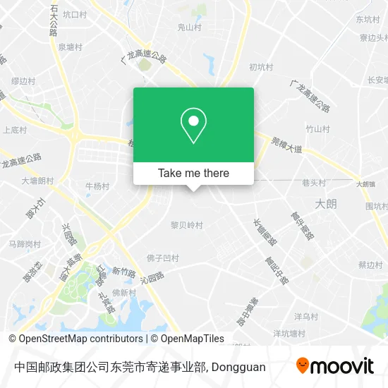 中国邮政集团公司东莞市寄递事业部 map