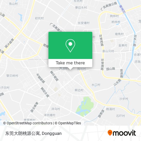 东莞大朗桃源公寓 map