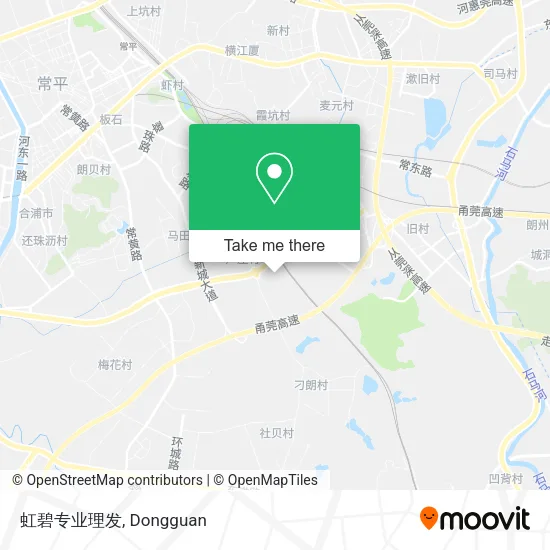虹碧专业理发 map