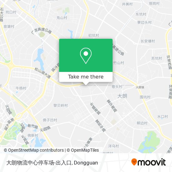 大朗物流中心停车场-出入口 map