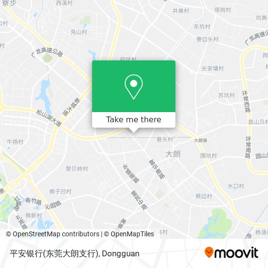 平安银行(东莞大朗支行) map