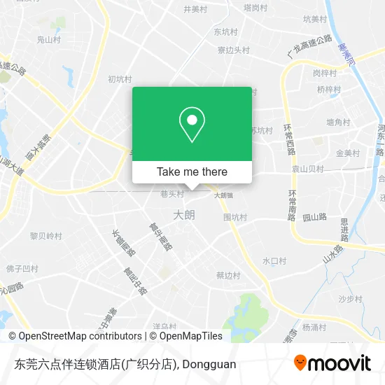 东莞六点伴连锁酒店(广织分店) map