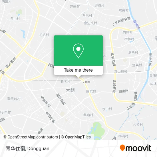 青华住宿 map
