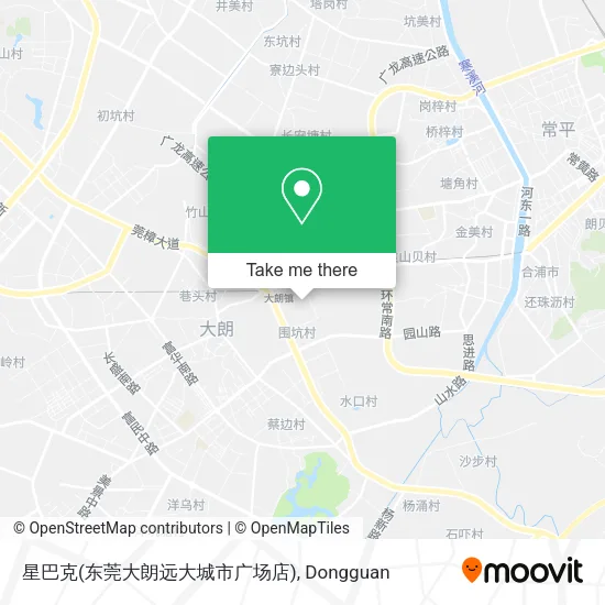 星巴克(东莞大朗远大城市广场店) map