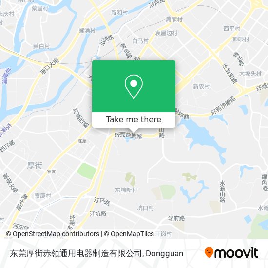 东莞厚街赤领通用电器制造有限公司 map