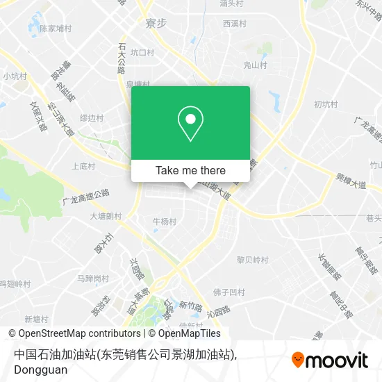 中国石油加油站(东莞销售公司景湖加油站) map