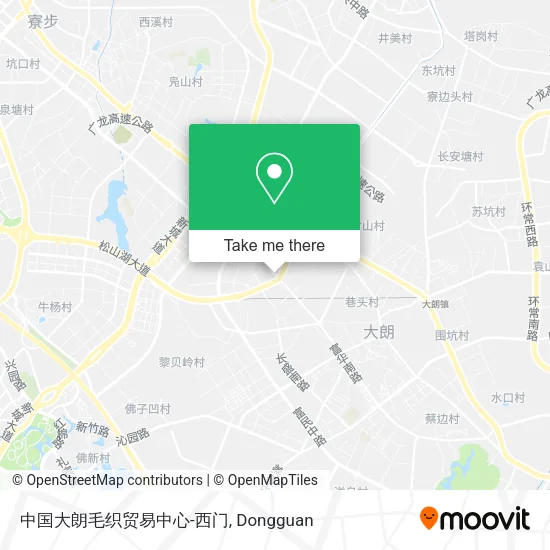 中国大朗毛织贸易中心-西门 map