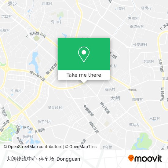 大朗物流中心-停车场 map
