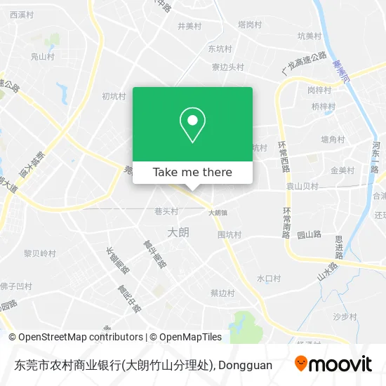 东莞市农村商业银行(大朗竹山分理处) map