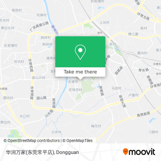 华润万家(东莞常平店) map