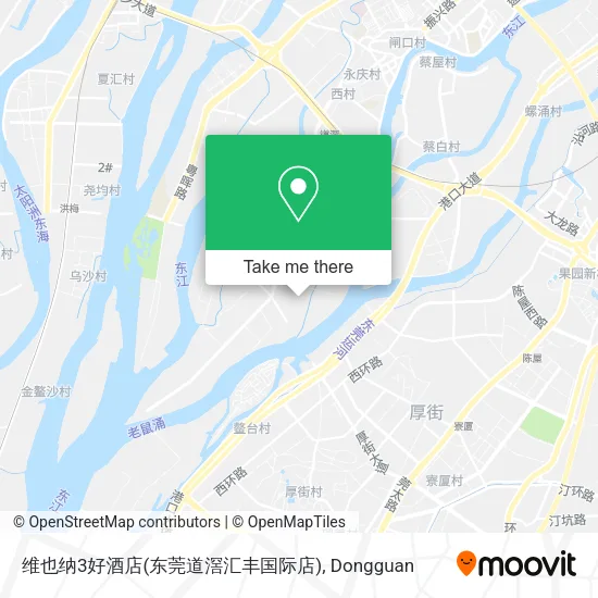 维也纳3好酒店(东莞道滘汇丰国际店) map